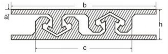 Width 15MM (Double track zipper)